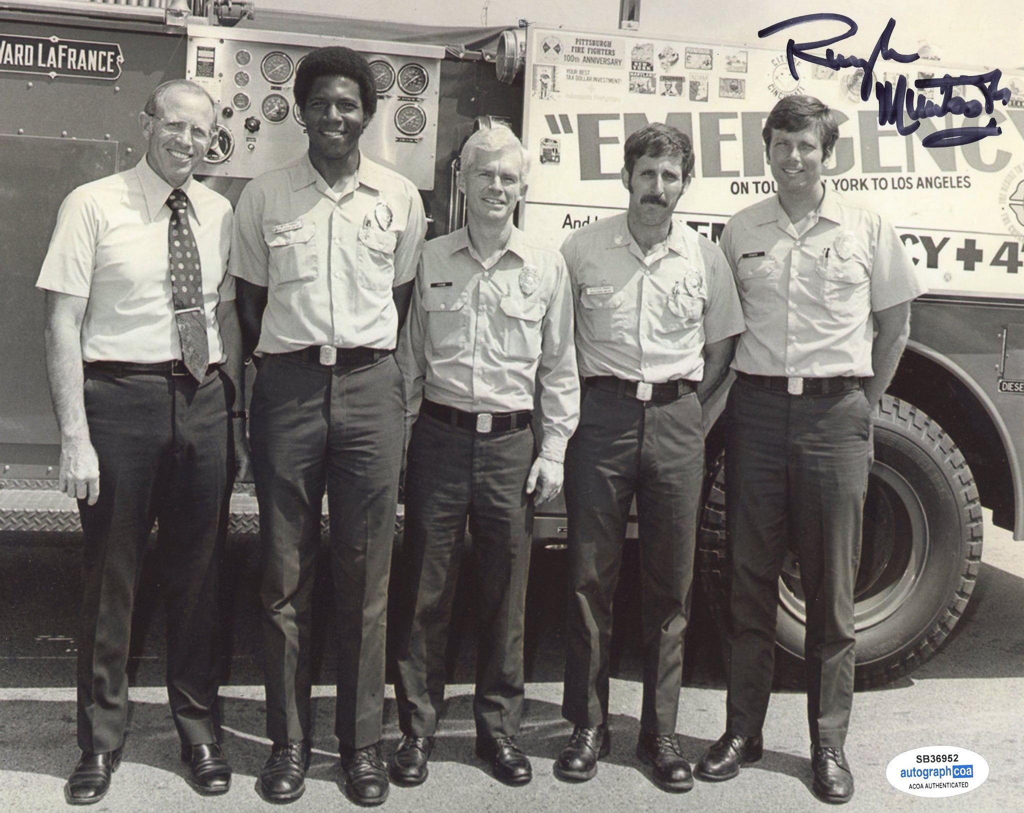 Randolph Mantooth Emergency Signed Autograph 8x10 Photo ACOA