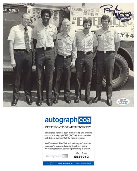 Randolph Mantooth Emergency Signed Autograph 8x10 Photo ACOA