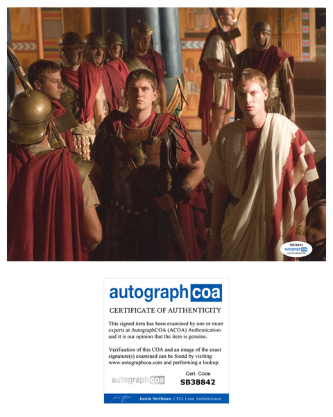 Allen Leech Rome Signed Autogrpah 8x10 Photo ACOA