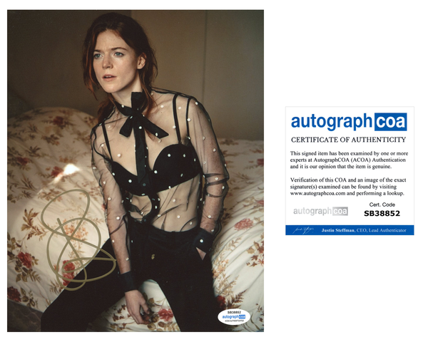 Rose Leslie Time Traveller's Wife Signed Autograph 8x10 Photo ACOA