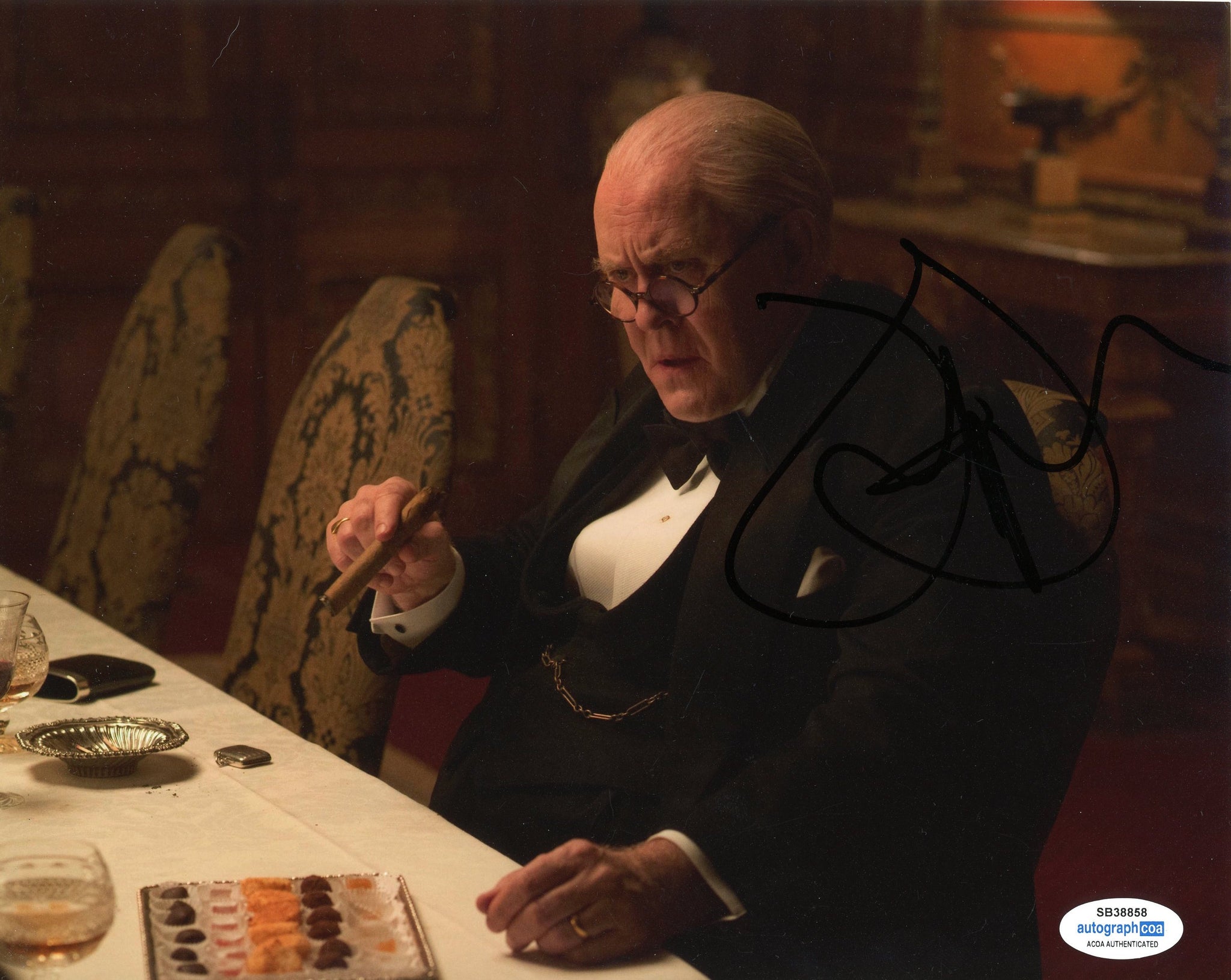 John Lithgow The Crown Signed Autograph 8x10 Photo ACOA