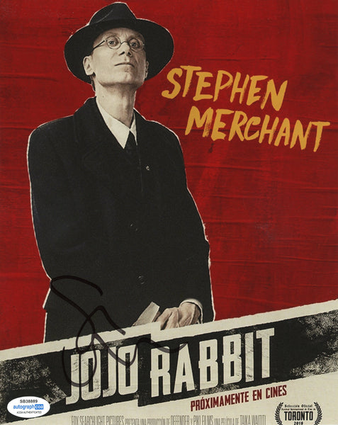 Stephen Merchant Jojo Rabbit Signed Autograph 8x10 Photo ACOA