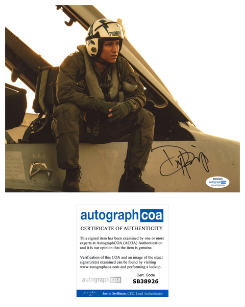 Danny Ramirez Top Gun Fanboy Signed Autograph 8x10 Photo ACOA