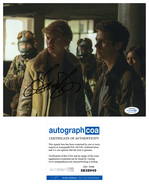 Thomas Brodie Sangster Maze Runner Signed Autograph 8x10 Photo ACOA