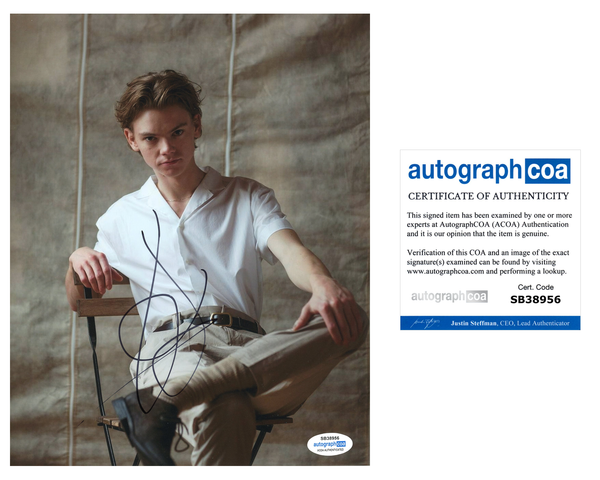 Thomas Brodie Sangster Maze Runner Signed Autograph 8x10 Photo ACOA