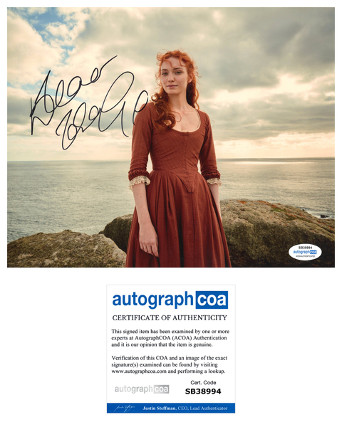 Eleanor Tomlinson Poldark Signed Autograph 8x10 Photo ACOA