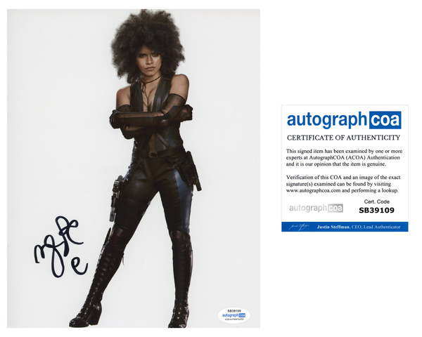 Zazie Beetz Deadpool Signed Autograph 8x10 Photo ACOA
