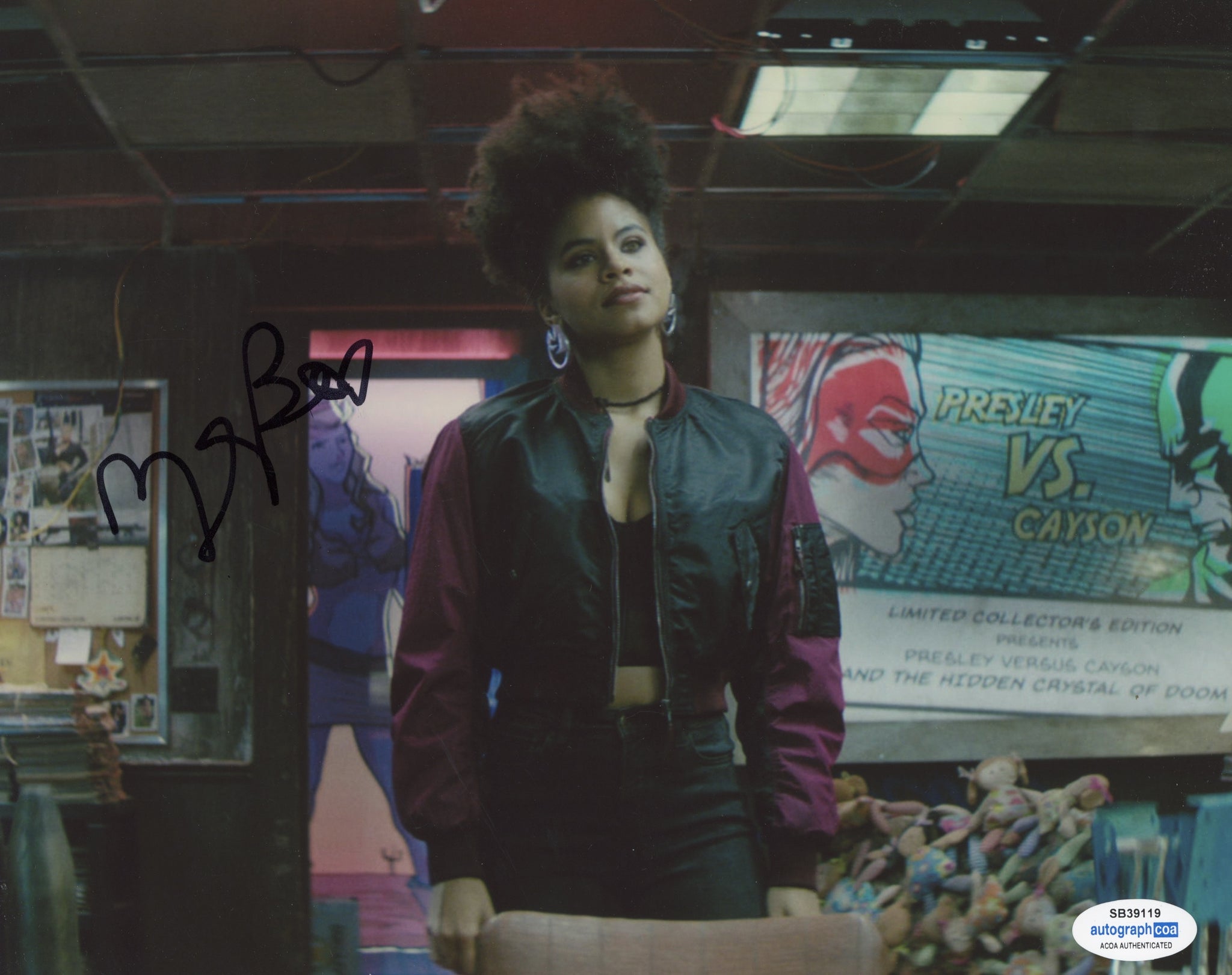 Zazie Beetz Deadpool Signed Autograph 8x10 Photo ACOA