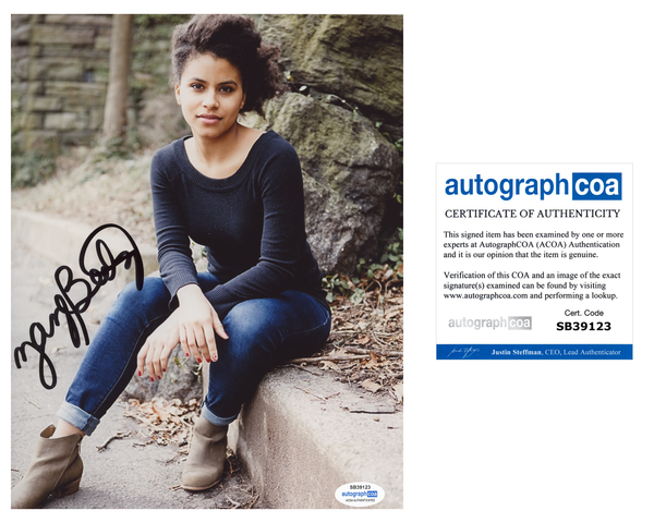 Zazie Beetz Atlanta Signed Autograph 8x10 Photo ACOA