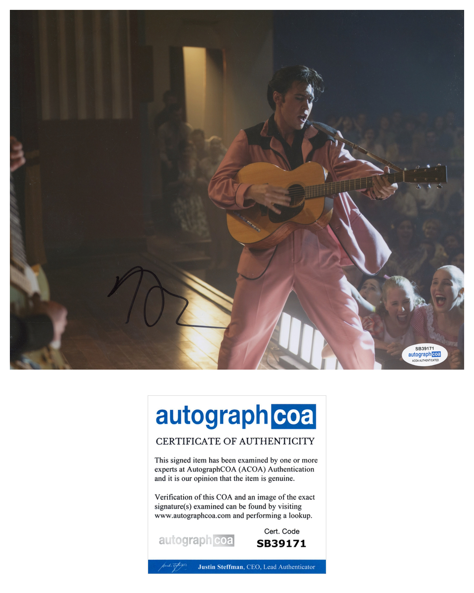 Austin Butler Elvis Signed Autograph 8x10 Photo ACOA | Outlaw Hobbies ...
