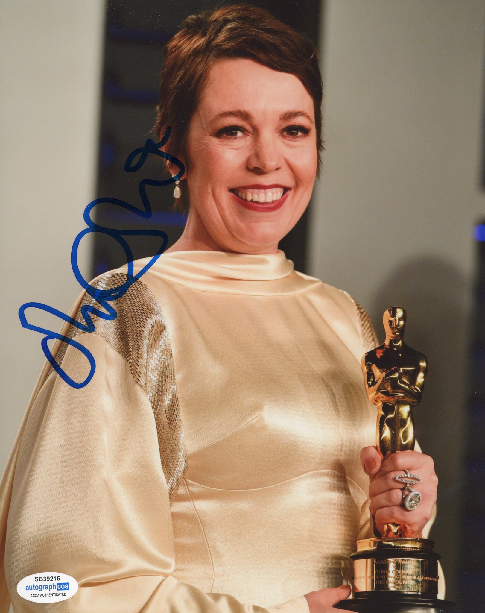 Olivia Colman The Crown Signed Autograph 8x10 Photo ACOA