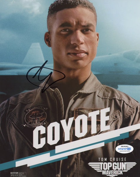 Greg Tarzan Davis Top Gun Maverick Signed Autograph 8x10 Photo ACOA