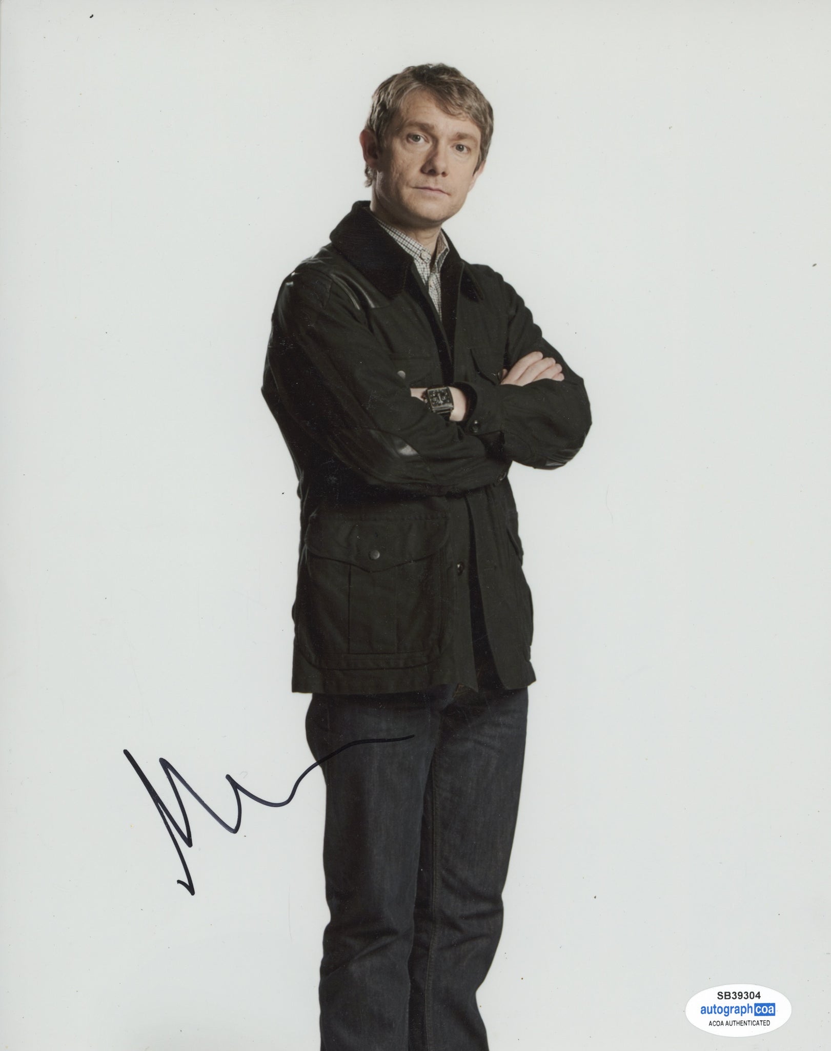 Martin Freeman Sherlock Signed Autograph 8x10 Photo ACOA