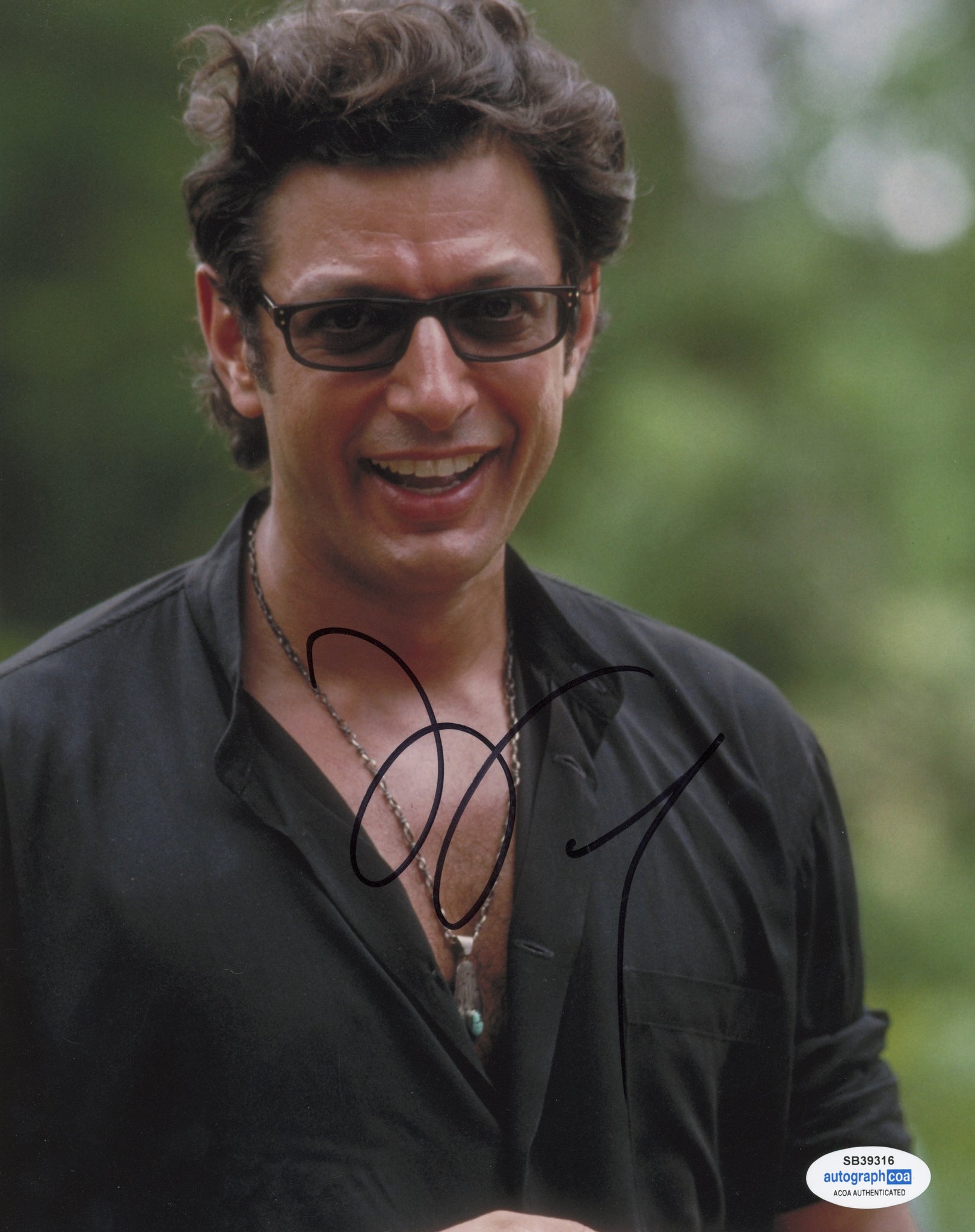 Jeff Goldblum Jurassic Park Signed Autograph 8x10 Photo ACOA