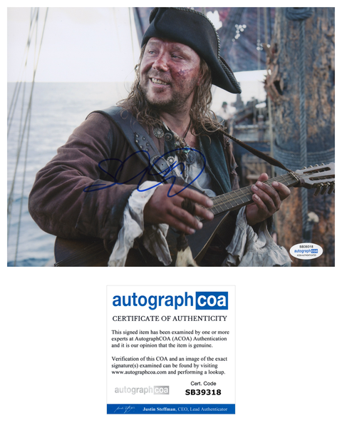 Stephen Graham Pirates of the Caribbean Signed Autograph 8x10 Photo ACOA