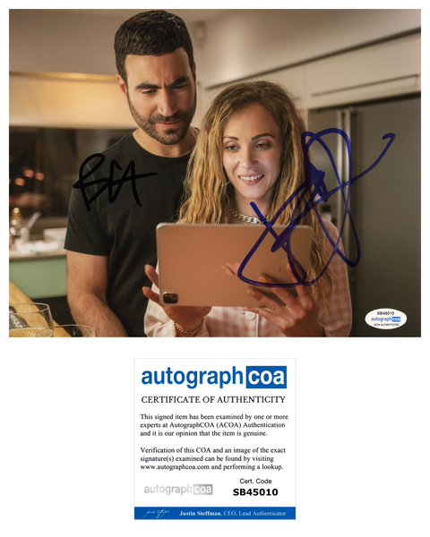 Brett Goldstein & Juno Temple Ted Lasso Signed Autograph 8x10 Photo ACOA