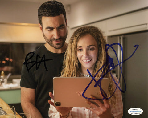 Brett Goldstein & Juno Temple Ted Lasso Signed Autograph 8x10 Photo ACOA