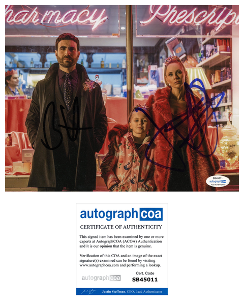 Brett Goldstein & Juno Temple Ted Lasso Signed Autograph 8x10 Photo ACOA