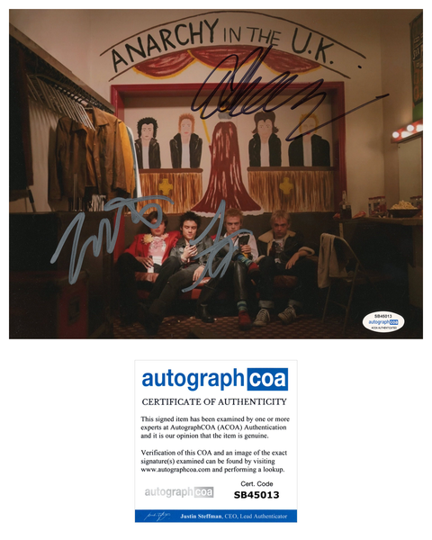 Anson Boon Louis Partridge Toby Wallace Pistol Signed Autograph 8x10 Photo ACOA