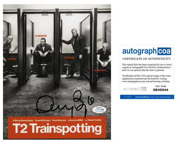 Danny Boyle Trainspotting Signed Autograph 8x10 Photo ACOA