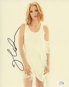 Jessica Chastain Sexy Signed Autograph 8x10 Photo ACOA