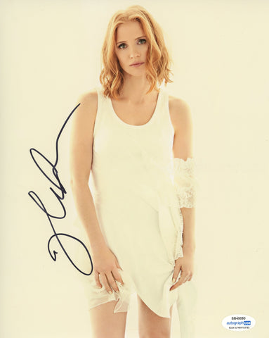 Jessica Chastain Sexy Signed Autograph 8x10 Photo ACOA