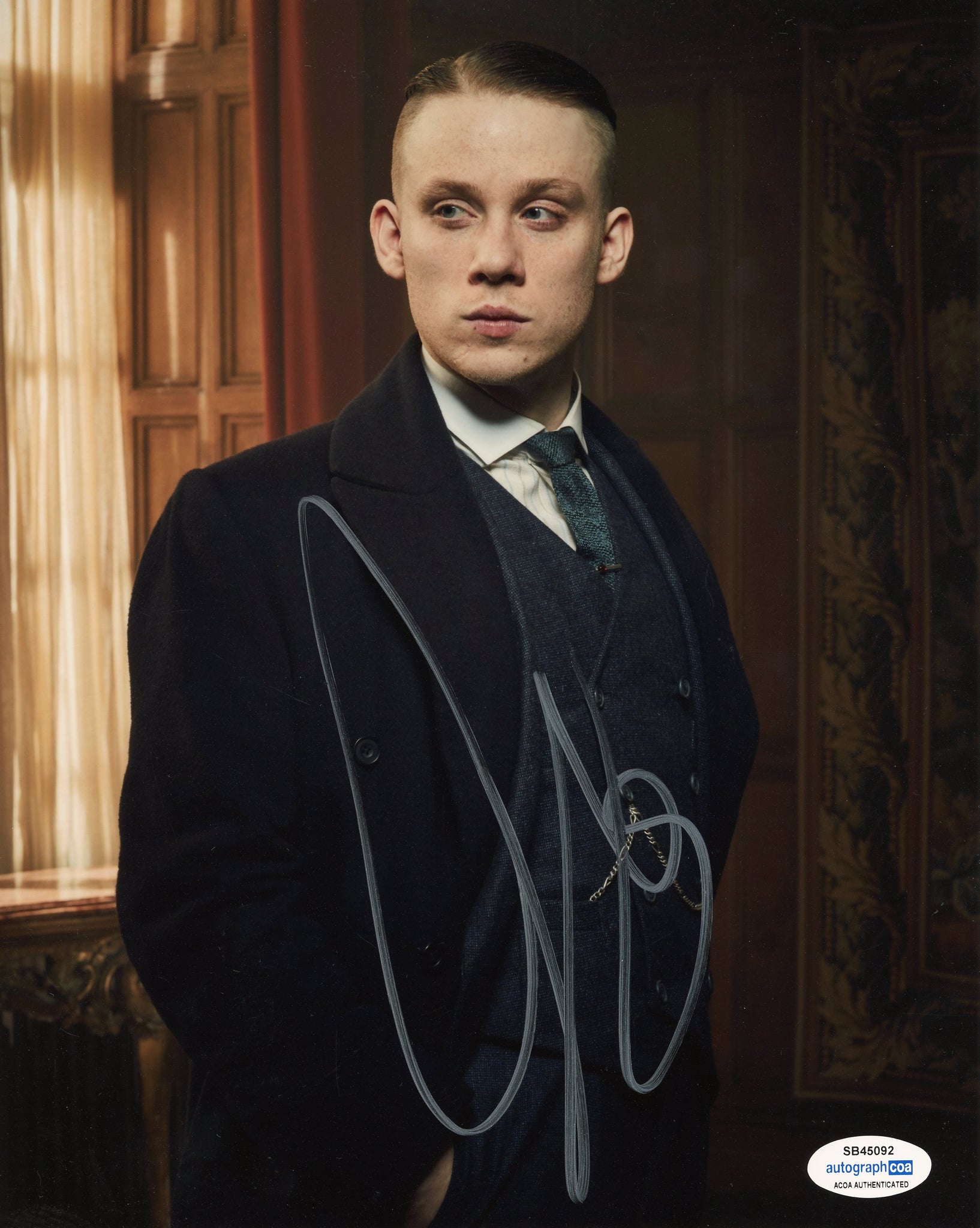 Joe Cole Peaky Blinders Signed Autograph 8x10 Photo ACOA