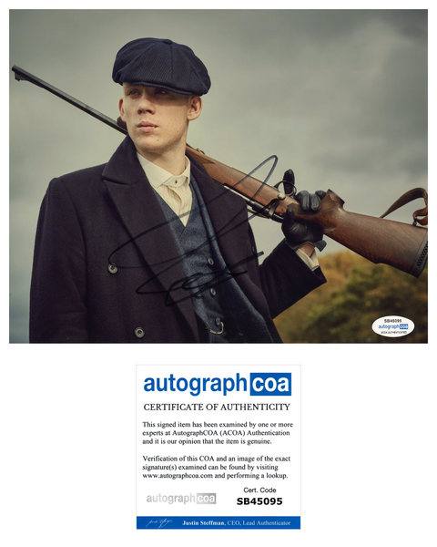 Joe Cole Peaky Blinders Signed Autograph 8x10 Photo ACOA