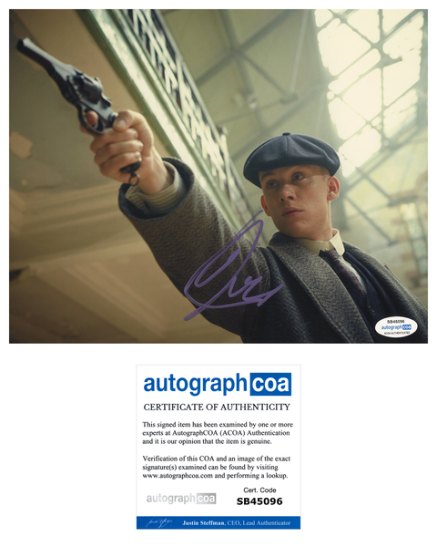 Joe Cole Peaky Blinders Signed Autograph 8x10 Photo ACOA