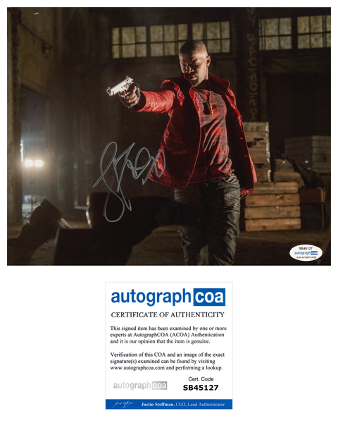 Jamie Foxx Baby Driver Signed Autograph 8x10 Photo ACOA