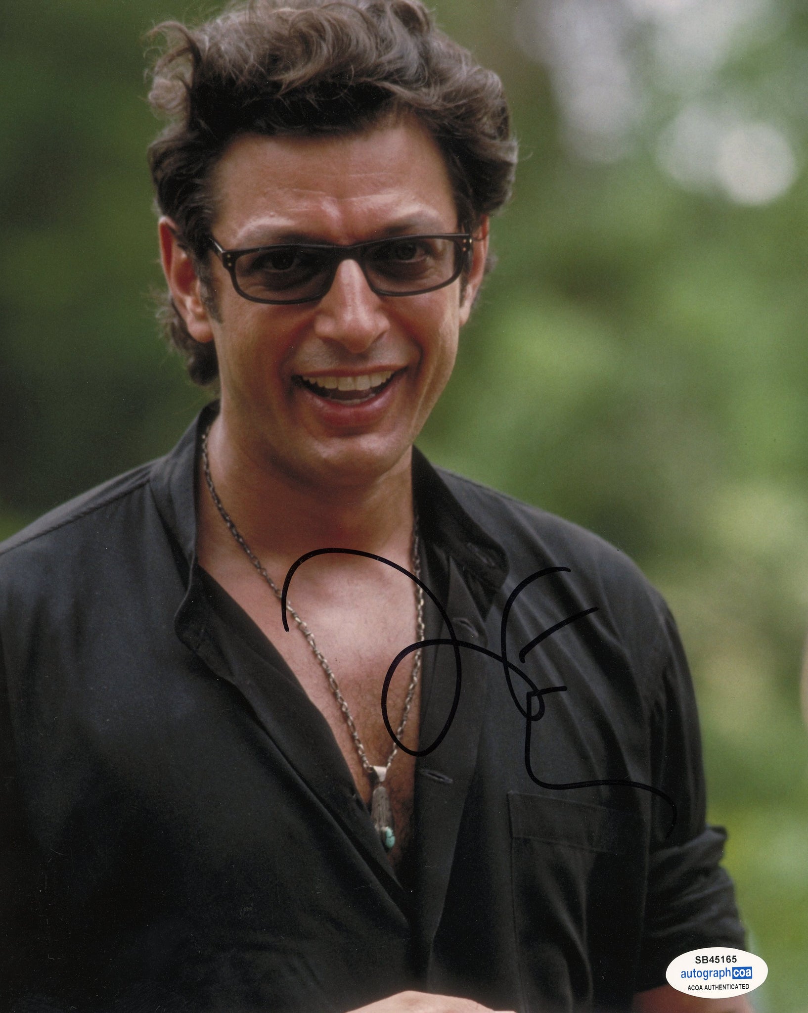Jeff Goldblum Jurassic Park Signed Autograph 8x10 Photo ACOA