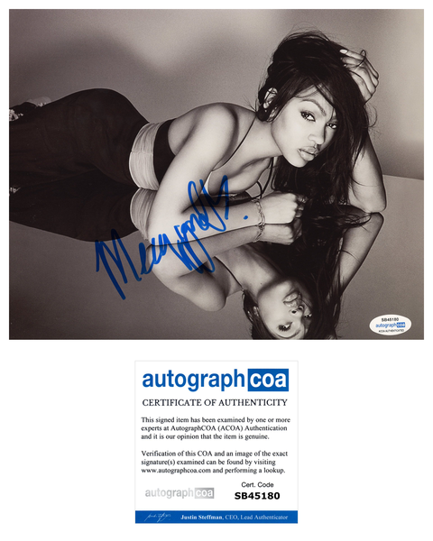 Meagan Good Sexy Signed Autograph 8x10 Photo ACOA