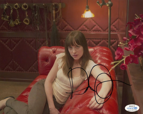 Dakota Johnson Fifty Shades Signed Autograph 8x10 Photo ACOA