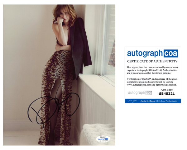 Dakota Johnson Fifty Shades Signed Autograph 8x10 Photo ACOA
