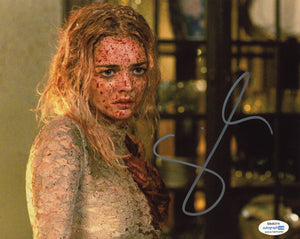 Samara Weaving Ready or Not Signed Autograph 8x10 Photo ACOA