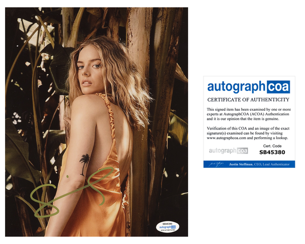 Samara Weaving Ready or Not Signed Autograph 8x10 Photo ACOA