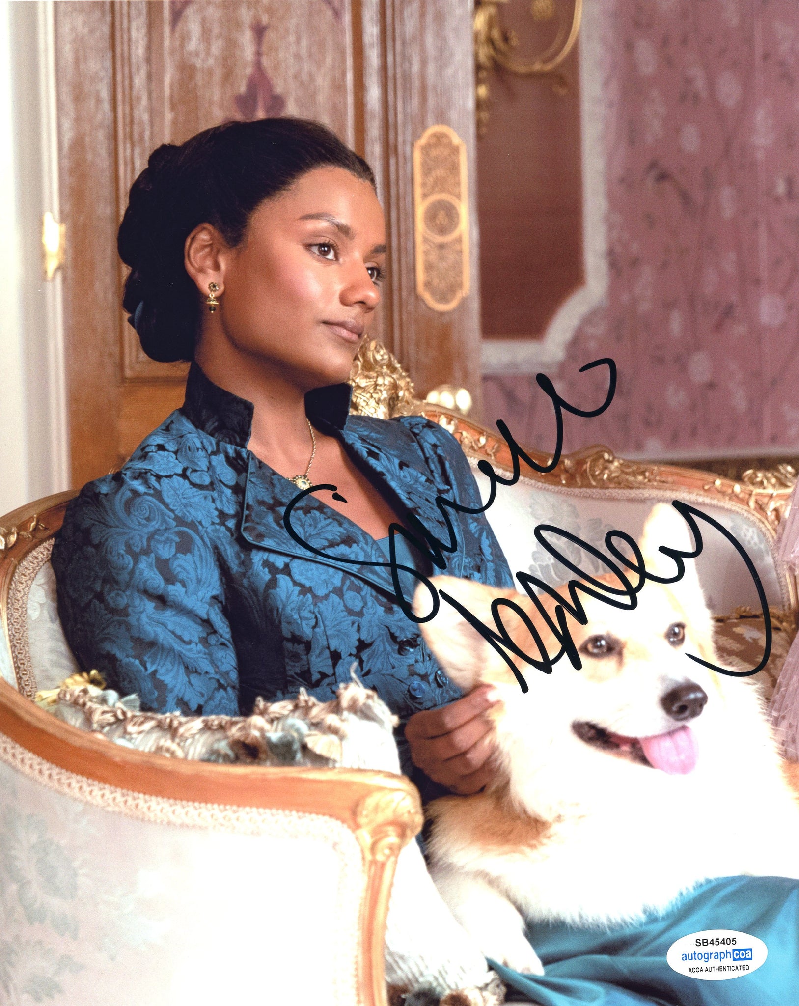 Simone Ashley Bridgerton Signed Autograph 8x10 Photo ACOA