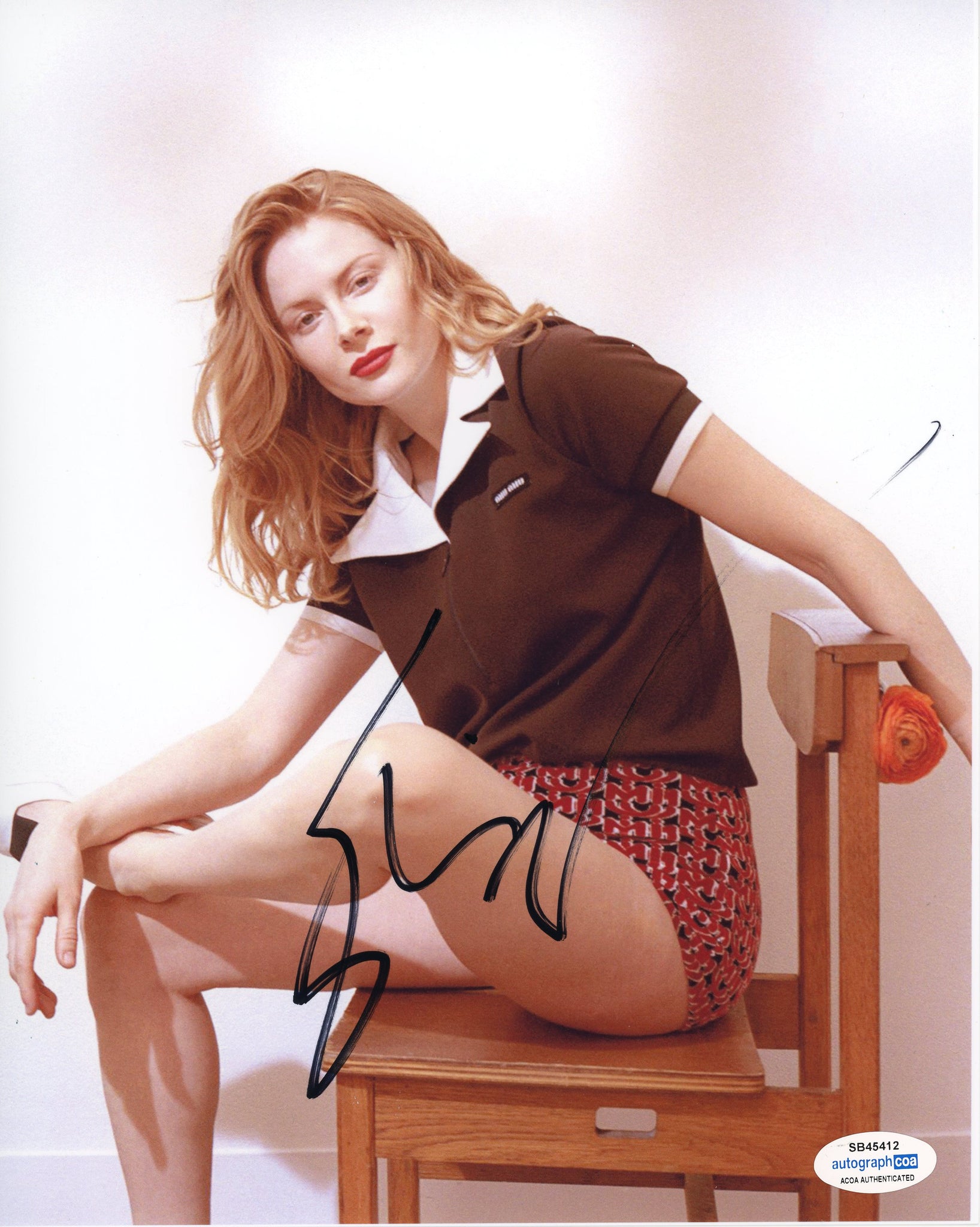 Emily Beecham Pursuit of Love Signed Autograph 8x10 photo ACOA