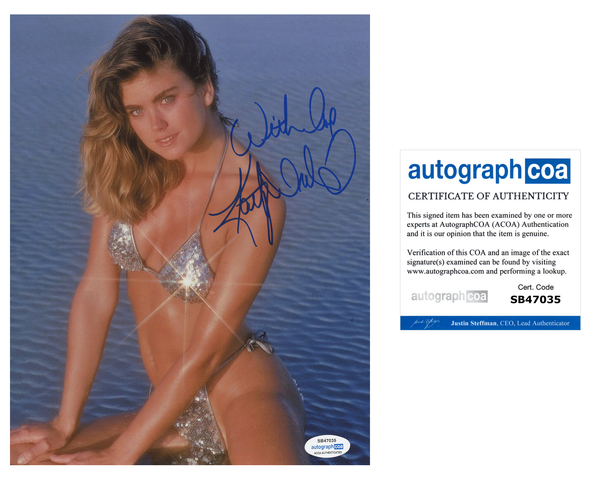 Kathy Ireland Sexy Signed Autograph 8x10 Photo ACOA