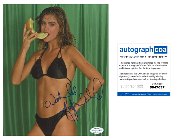 Kathy Ireland Sexy Signed Autograph 8x10 Photo ACOA