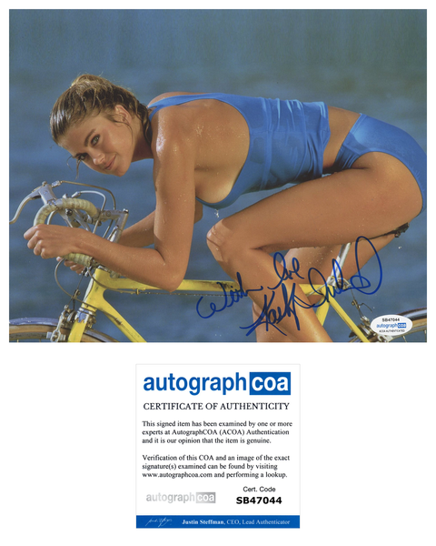 Kathy Ireland Sexy Signed Autograph 8x10 Photo ACOA