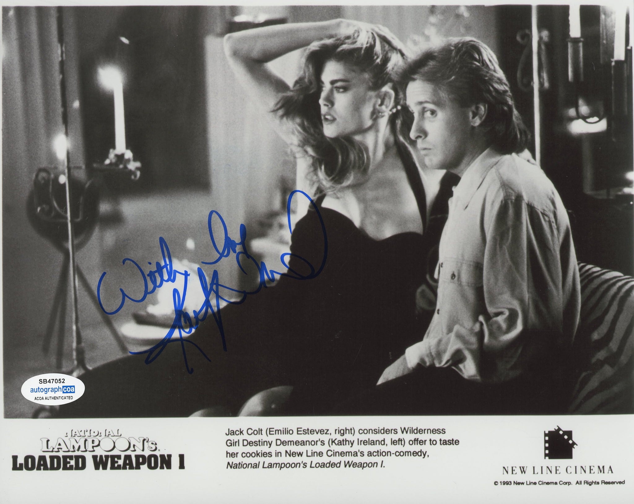 Kathy Ireland Sexy Signed Autograph 8x10 Photo ACOA