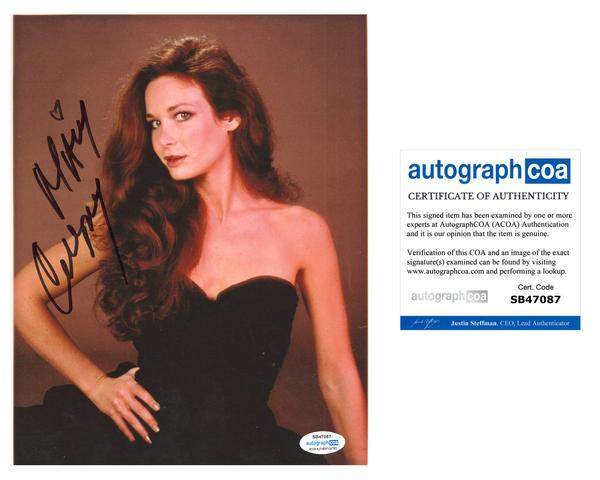 Mary Crosby Dallas Signed Autograph 8x10 Photo ACOA