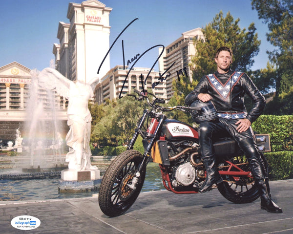 Travis Pastrana Motocross Signed Autograph 8x10 Photo ACOA