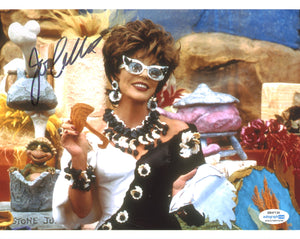 Joan Collins Flinstones Signed Autograph 8x10 Photo ACOA