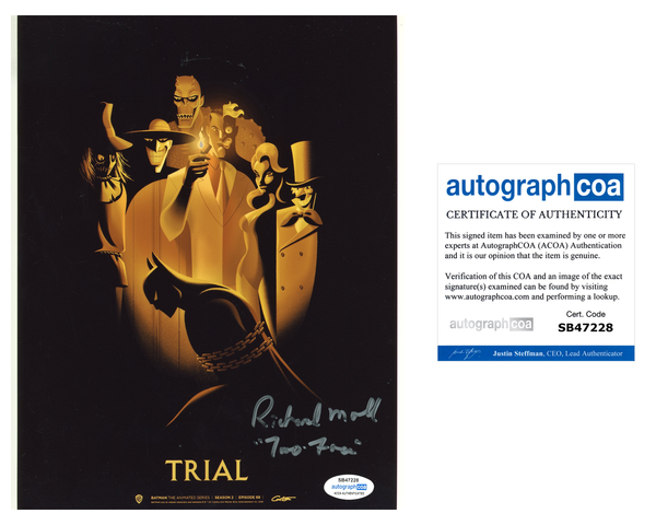 Richard Moll Batman Signed Autograph 8x10 Photo ACOA