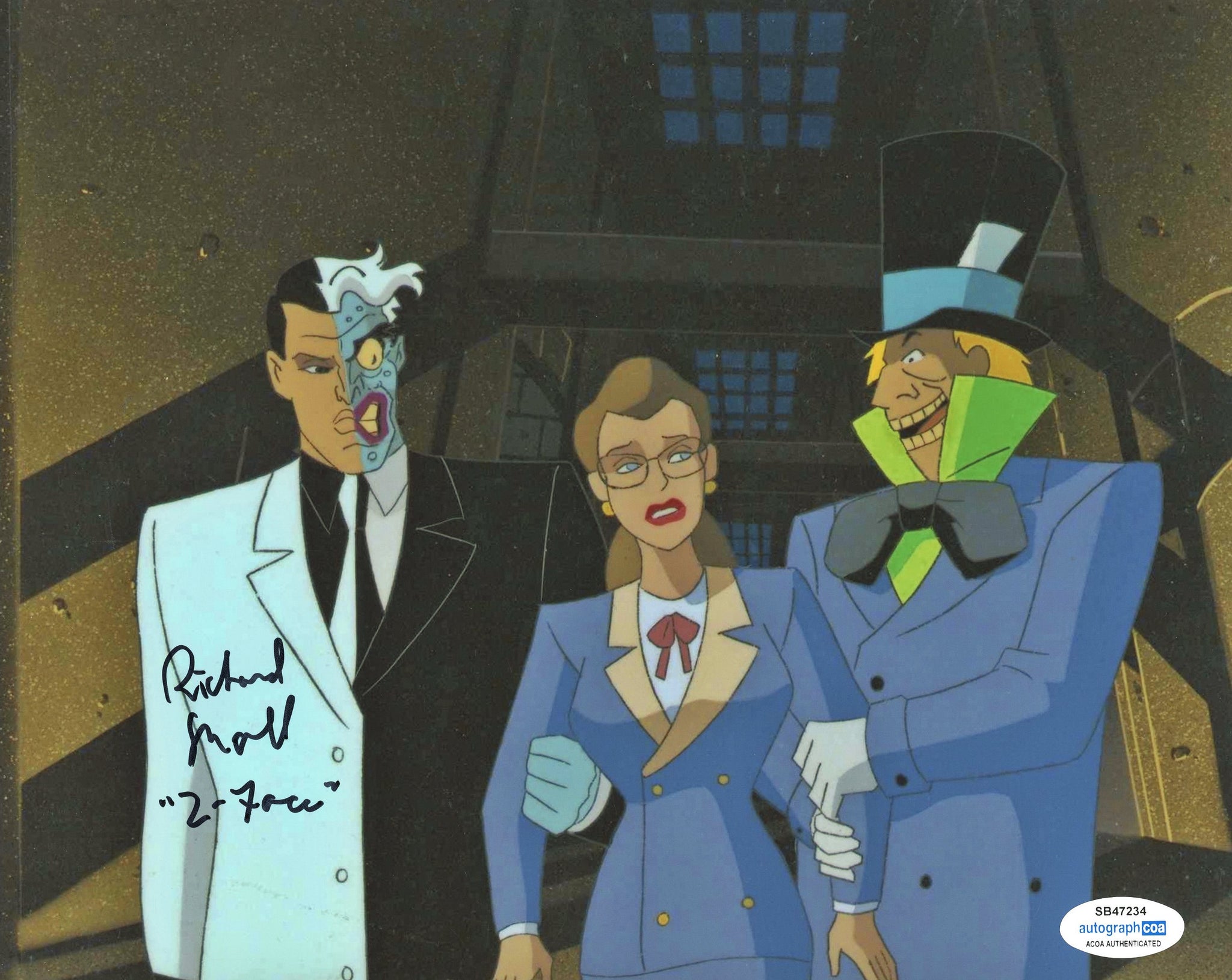 Richard Moll Batman Signed Autograph 8x10 Photo ACOA