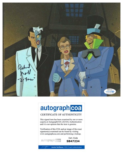 Richard Moll Batman Signed Autograph 8x10 Photo ACOA