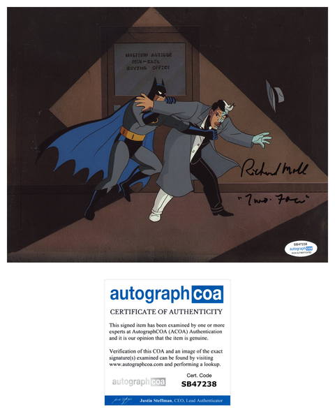 Richard Moll Batman Signed Autograph 8x10 Photo ACOA