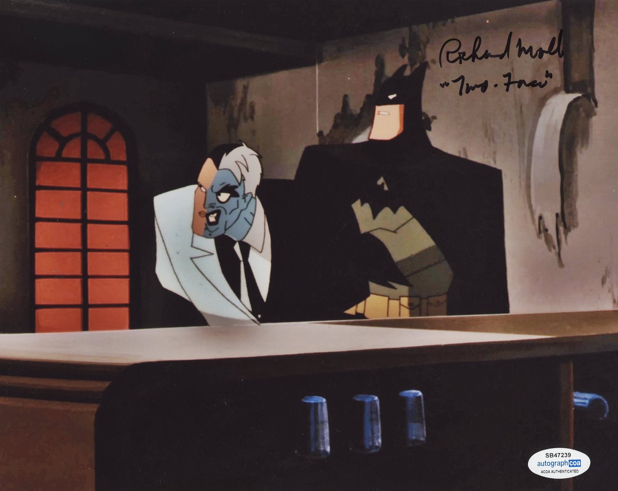 Richard Moll Batman Signed Autograph 8x10 Photo ACOA